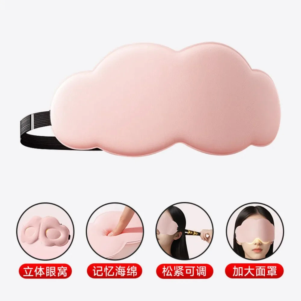 Antifaz para Dormir Cloud 6D, Transpirable, Tridimensional, para Hombres y Mujeres, para Viajes, Exquisito, para Siesta