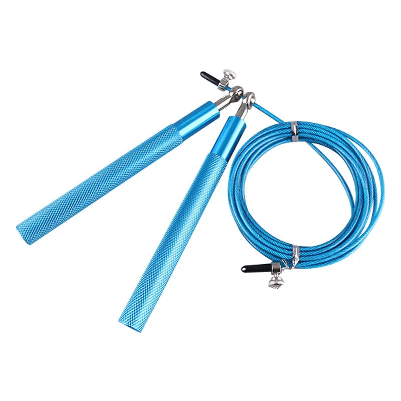 Cuerda para saltar de alambre de acero, equipo deportivo para fitness, rodamientos, cuerda para saltar, estudiantes de secundaria, entrenamiento de aleación de aluminio