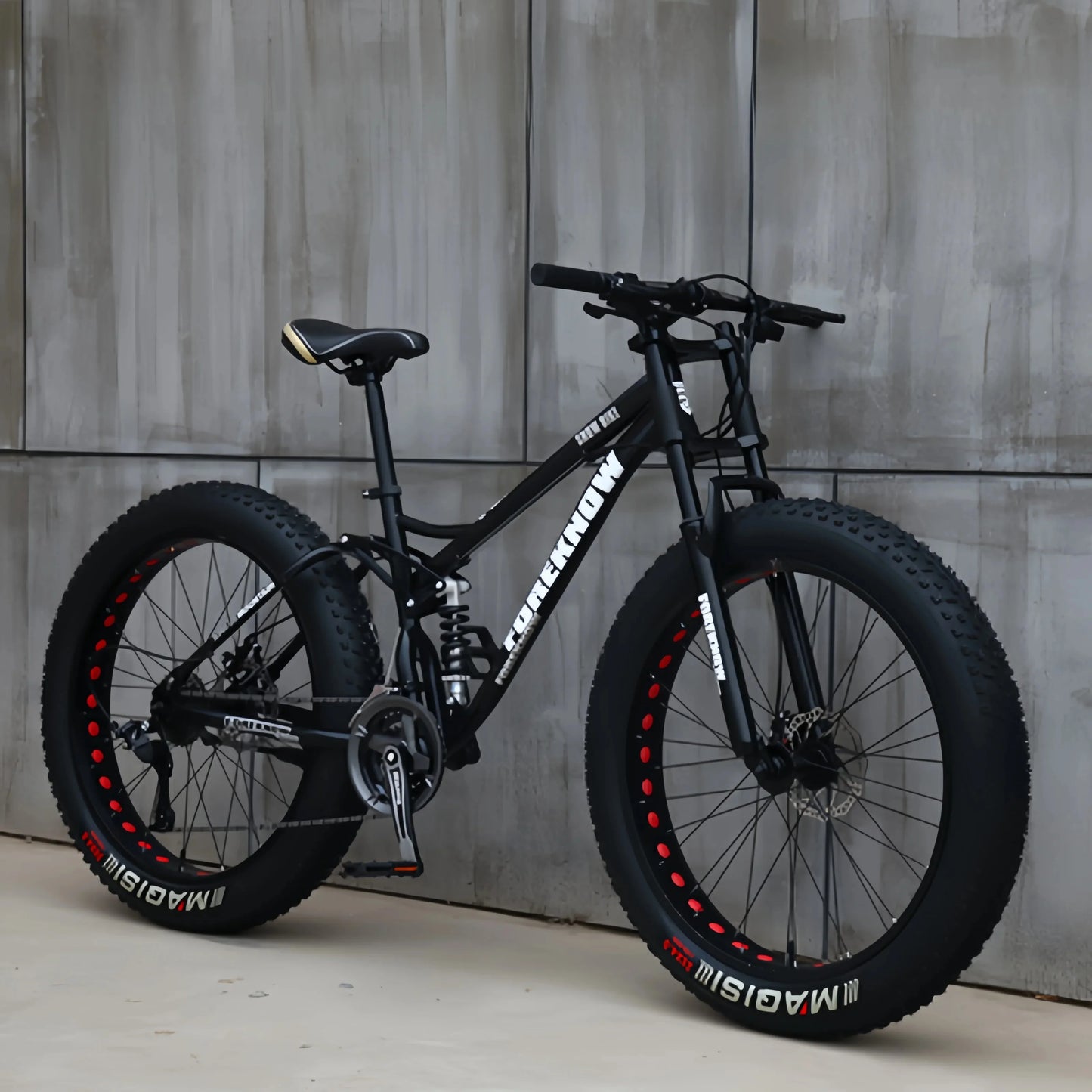 Bicicleta de montaña todoterreno 4.0 de velocidad variable con neumáticos ultraanchos y bicicletas para adultos que absorben los golpes