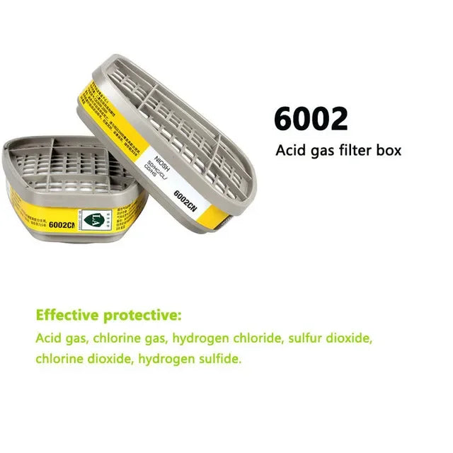 Caja de cartuchos 6001/6002/6004, juego de filtros de algodón 5N11 para máscaras de Gas y polvo de 3m, 6200/7502/6800, respirador de pulverización de pintura química