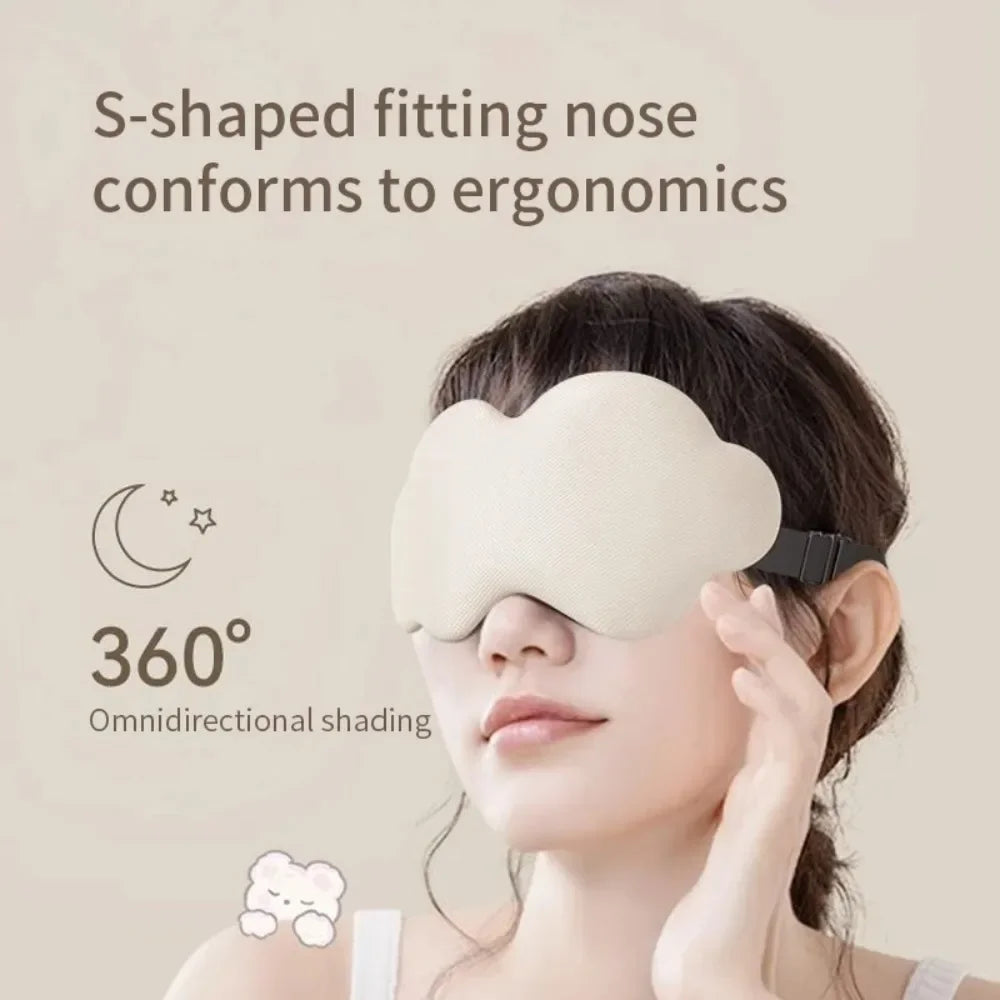 Antifaz para Dormir Cloud 6D, Transpirable, Tridimensional, para Hombres y Mujeres, para Viajes, Exquisito, para Siesta