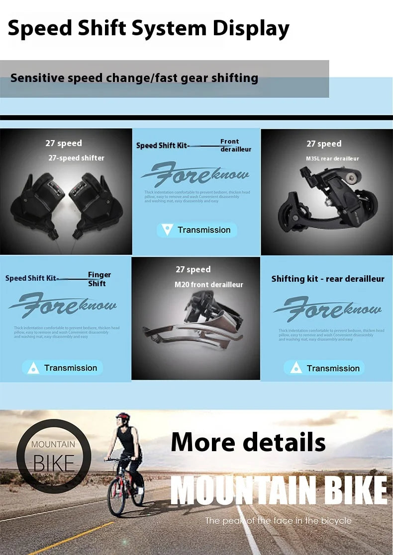 Bicicleta de Montaña todoterreno de velocidad Variable para playa, nieve, absorción de impacto, neumático Extra ancho 4,0 grande para adultos, bicicleta Unisex para estudiantes
