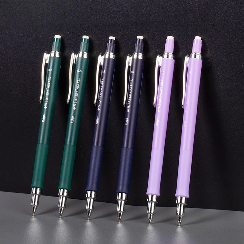 Lápiz mecánico FABER-CASTELL, lápiz de dibujo automático de 0,5 m con adhesivo de agarre suave, suministros escolares para estudiantes de escritura