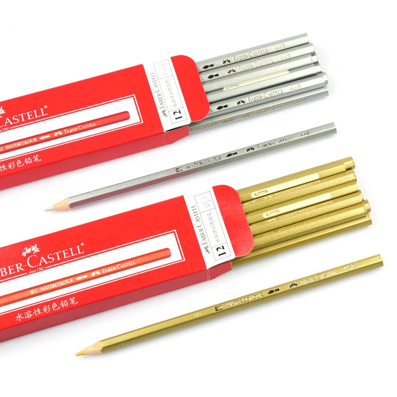 Lápices de acuarela profesionales Faber Castell, lápices de colores solubles en agua para artistas, dibujo, bocetos, pintura, suministros de arte