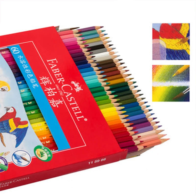 Faber Castell-Juego de lápices de colores para estudiantes y principiantes, suministros de arte, grafiti pintado a mano, material escolar seguro, 72/48/36