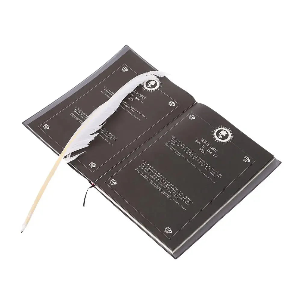 Nuevo cuaderno coleccionable Death Note, escuela, gran tema de Anime, diario de escritura, planificador diario, papelería, accesorio de Cosplay, ventilador