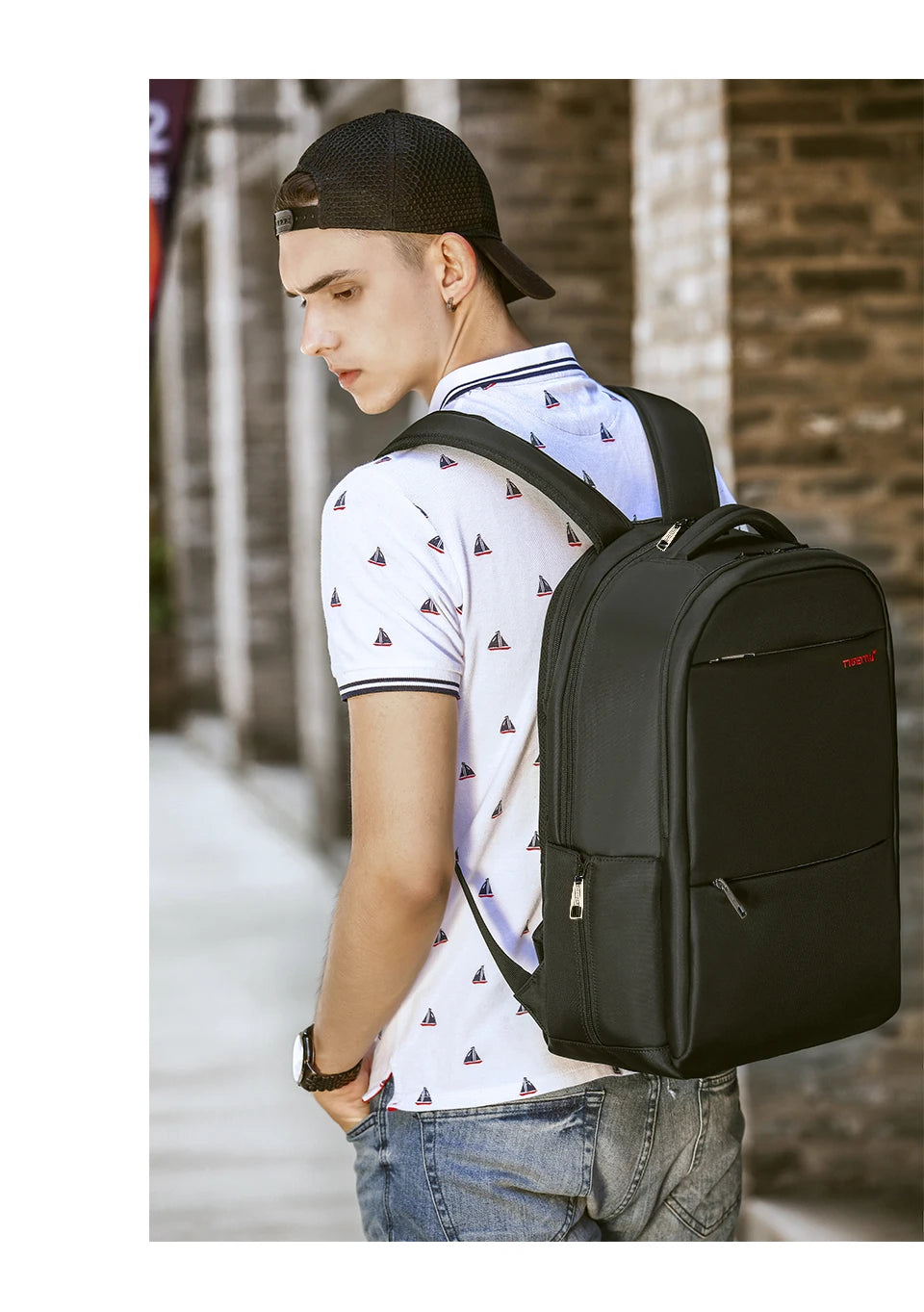 Tigernu, Mochilas de viaje informales de gran capacidad para mujer, mochila impermeable para ordenador portátil de 15,6 ", mochila escolar para mujer, Mochilas