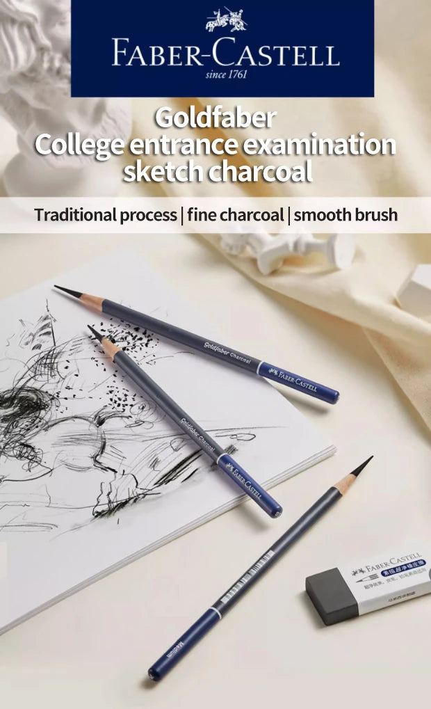 5/10 Uds Faber Castell Goldfaber carbón grafito juego de bocetos lápices para dibujar bocetos sombreado artistas suministros de arte