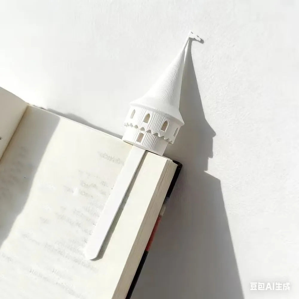 Marcadores Creativos de Castillo Mágico Impresos en 3D, Marcadores Divertidos con Forma de Torre, Artículos de Papelería Novedosos Hechos a Mano, Regalos para Maestros