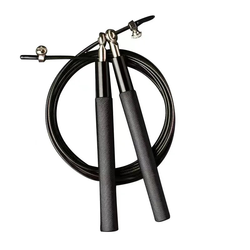 Cuerda para saltar de alambre de acero, equipo deportivo para fitness, rodamientos, cuerda para saltar, estudiantes de secundaria, entrenamiento de aleación de aluminio
