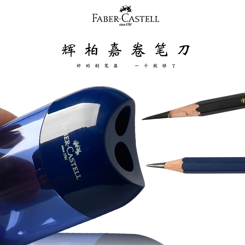 Sacapuntas Faber Castell de un solo orificio, papelería bonita, afilado fácil y ordenado para lápices estándar y gigantes, 1 ud.