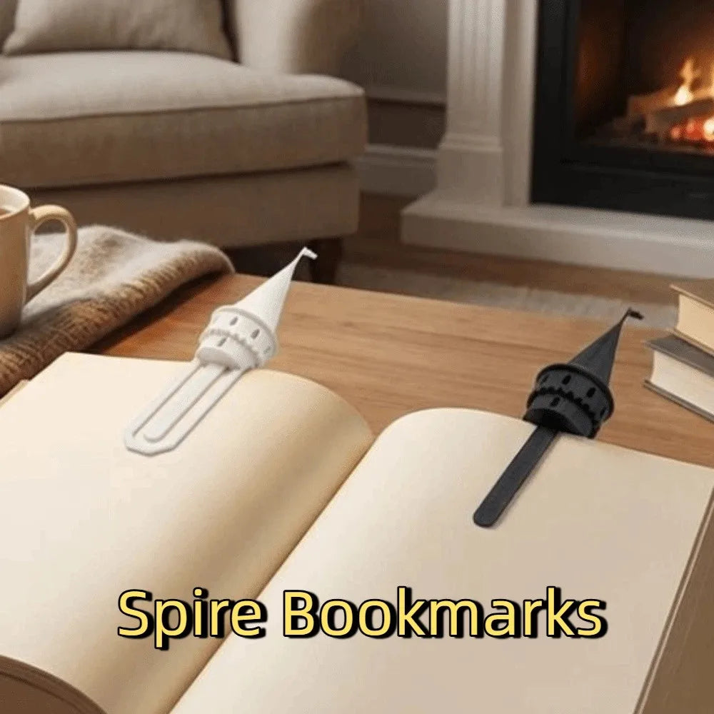 Adorables Marcadores de Libros con Forma de Castillo Mágico Impresos en 3D, Divertidos y Novedosos, Adornos Hechos a Mano, Herramienta de Lectura, Papelería de Oficina
