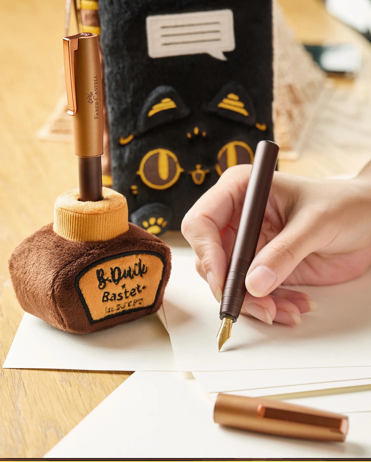 Pluma estilográfica Faber-Castell LOOM Museo Británico x B.Duck Caja de regalo de edición limitada – Lindo juego de bolígrafo de escritura