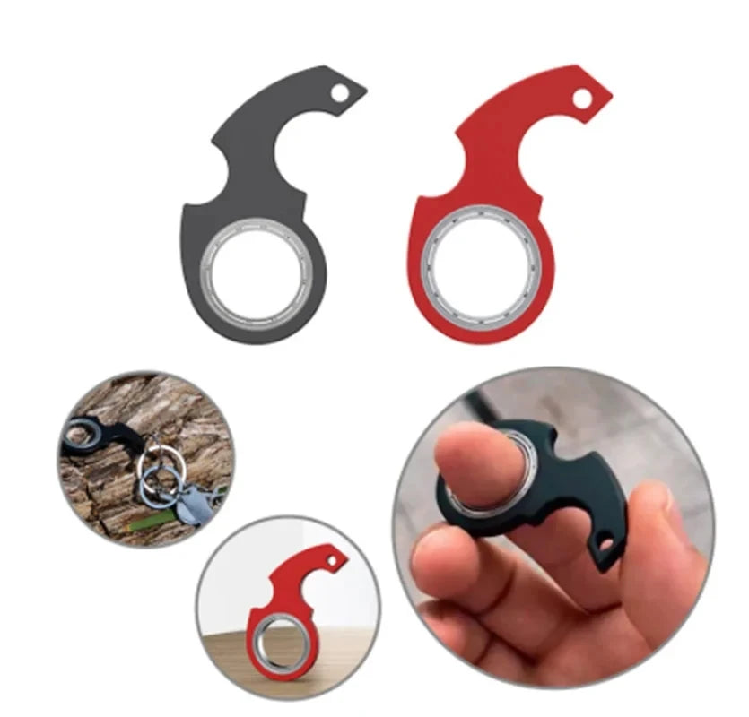 Bolígrafo LED multifunción creativo, giroscopio giratorio de descompresión, bolígrafo de Metal, suministros escolares de oficina a la moda, bolígrafos de escritura