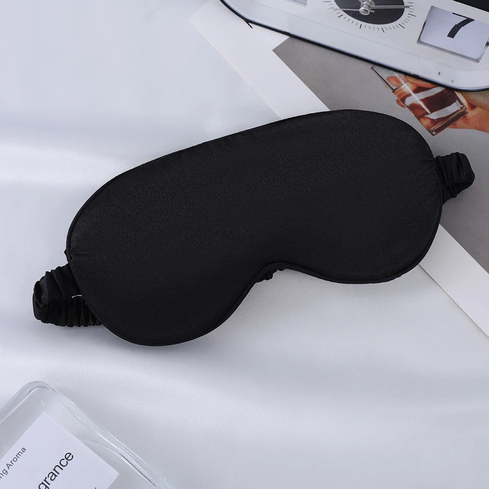 Antifaz de Seda Suave para Dormir, 100% Bloqueo de Luz, Sin Presión en los Ojos, Antifaz con Correa Ajustable, Cubre Ojos para Viajar