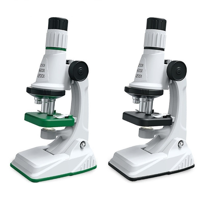 Kit de microscopio para niños, lupa portátil 200X-1200x, vástago de ciencia biológica, juguete, microscopio de bolsillo educativo escolar con luz LED