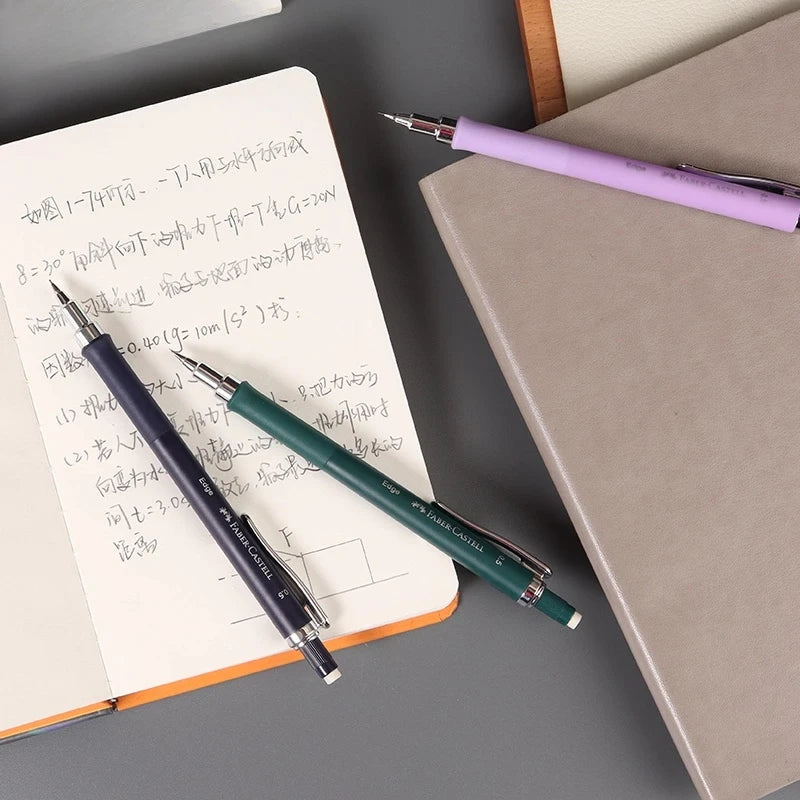 Lápiz mecánico FABER-CASTELL, lápiz de dibujo automático de 0,5 m con adhesivo de agarre suave, suministros escolares para estudiantes de escritura
