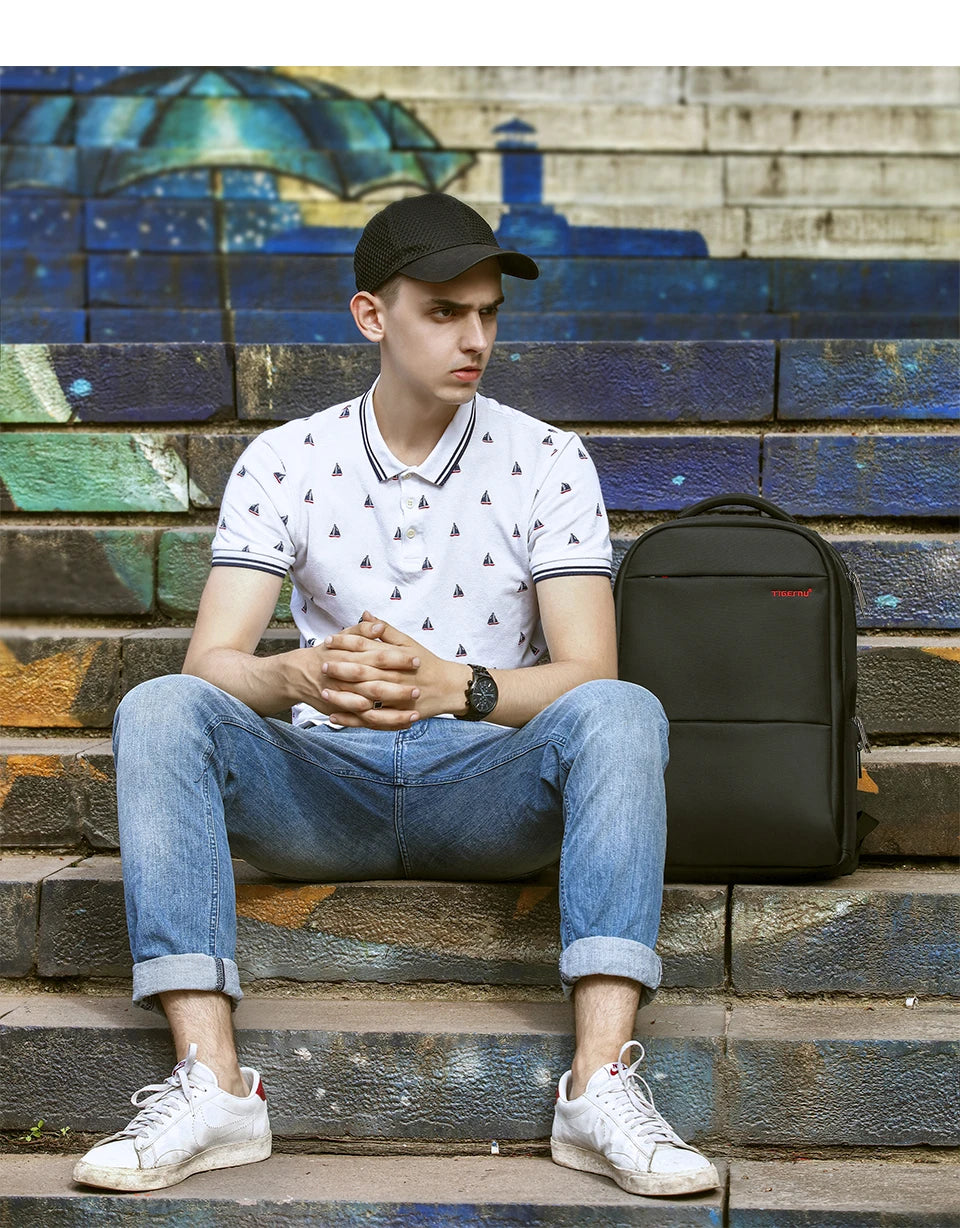 Tigernu, Mochilas de viaje informales de gran capacidad para mujer, mochila impermeable para ordenador portátil de 15,6 ", mochila escolar para mujer, Mochilas